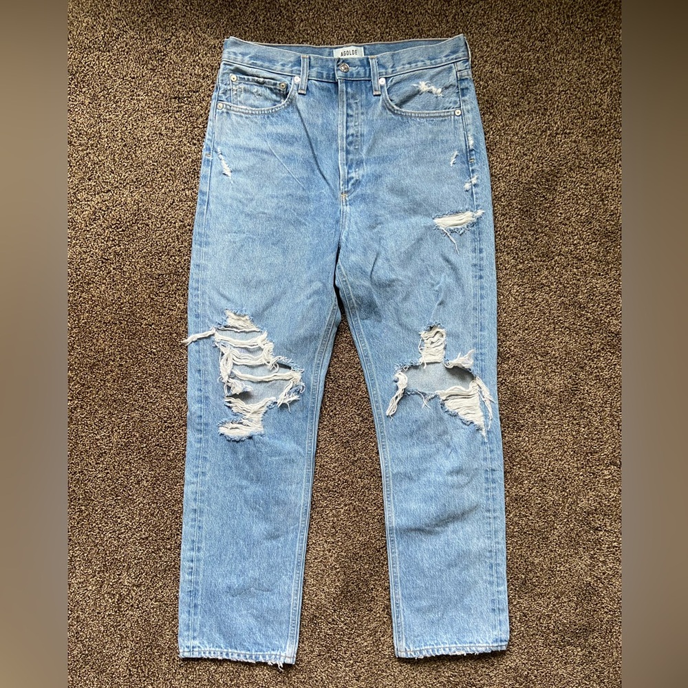 AGOLDE - 90's Mid Rise Loose Fit in Fall Out Size 28 - Picture 4 of 15